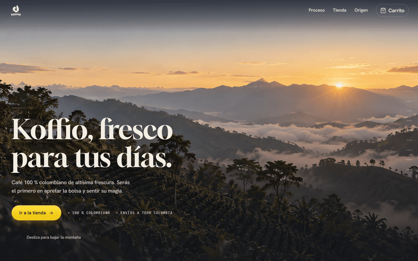 Fotograma de la película de Koffio, con imágenes hechas con IA.
